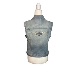 Harley-Davidson 100th Anniversary GAP 1969 light denim vest - CUSTOM - S